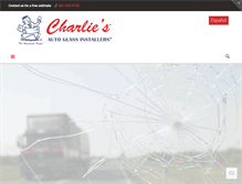 Tablet Screenshot of charliesautoglasswpb.com